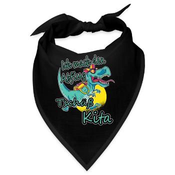 Ich mach den Abflug, Legende verlässt Gelände - Bandana - Schwarz - Vorne