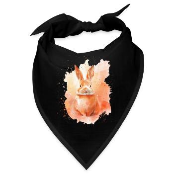 Kaninchen - Bandana - Schwarz - Vorne