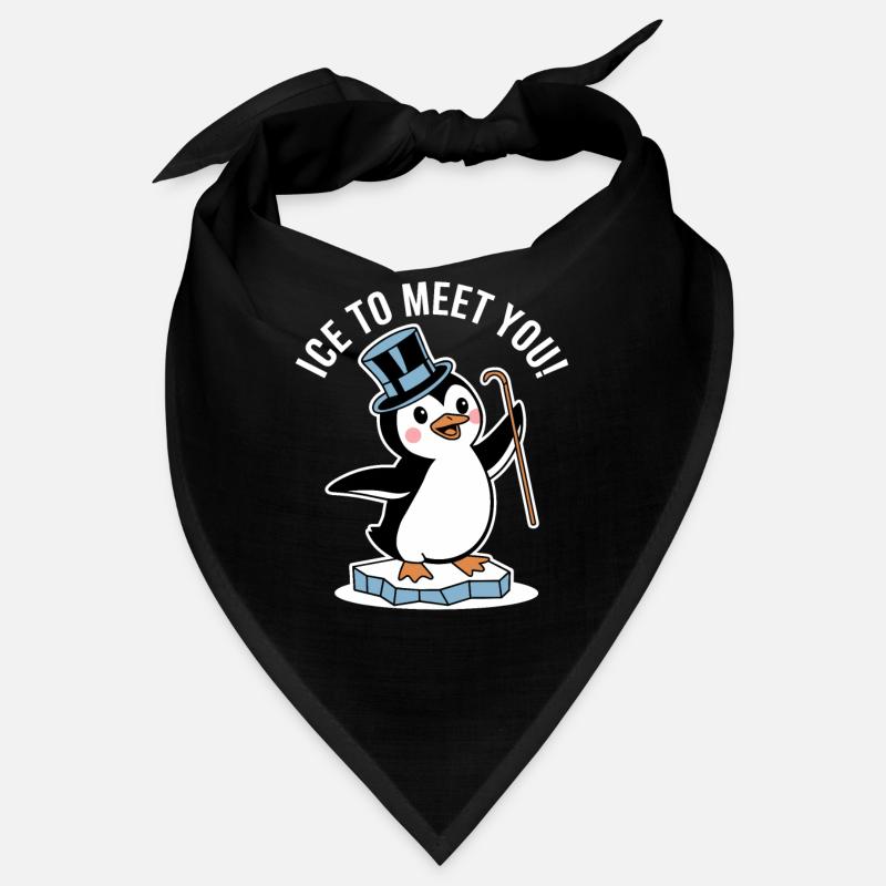 Pingouin avec chapeau haut de forme drôle Bandana