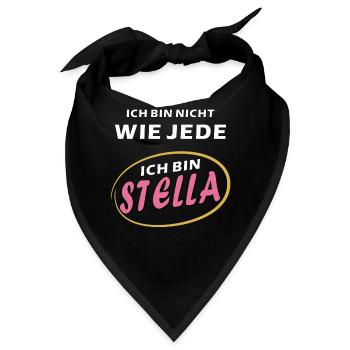 ICH BIN STELLA - Bandana - Schwarz - Vorne
