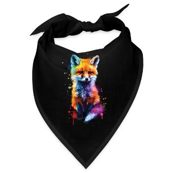 Fuchs - Bandana - Schwarz - Vorne