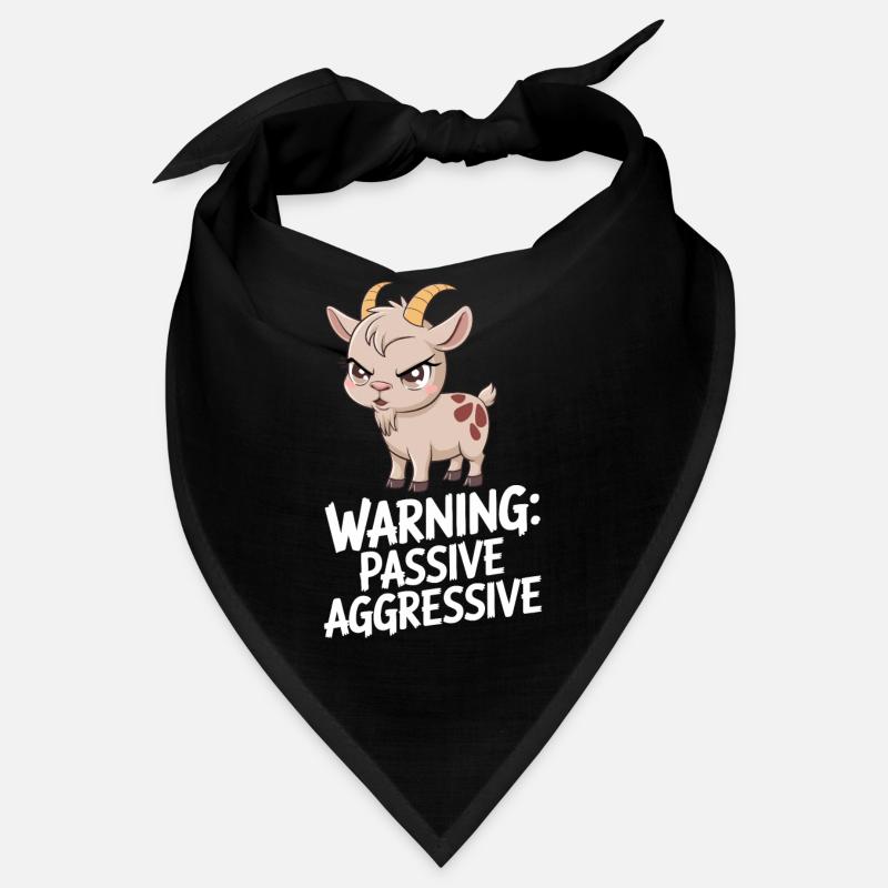 Warning: Passive Aggressive Goat Humor Bandana