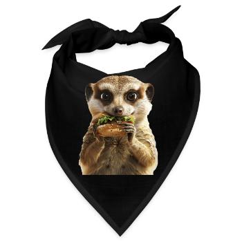 Erdmännchen - Bandana - Schwarz - Vorne
