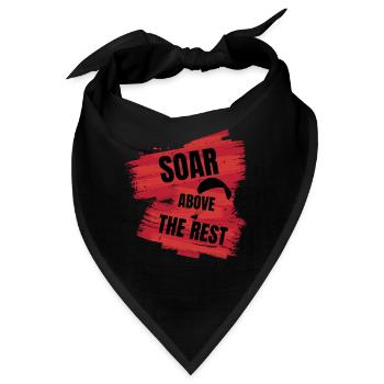 Soar Above the Rest – Paragliding Design - Bandana - Schwarz - Vorne
