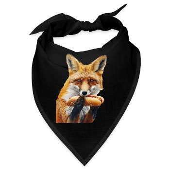 Fuchs - Bandana - Schwarz - Vorne