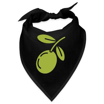 Olive - Bandana - Schwarz - Vorne