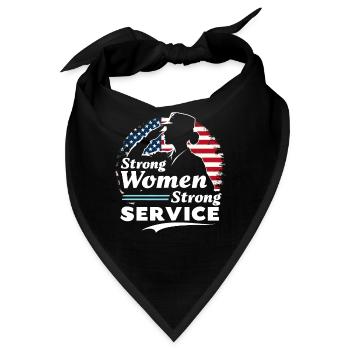 Honor Veterans Day with Patriotism and Military - Bandana - Schwarz - Vorne