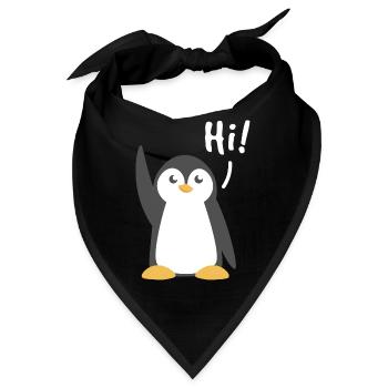Meeresvogel Hallo Winter Seevogel Pinguin - Bandana - Schwarz - Vorne