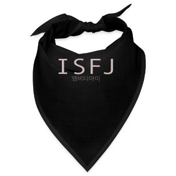 ISFJ-Persönlichkeitstyp ISFJ Personality Type - Bandana - Schwarz - Vorne