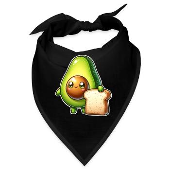 Avocado Toast - Bandana - Schwarz - Vorne