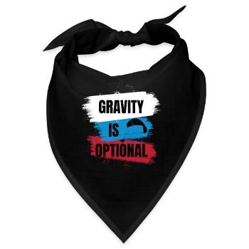 Gravity Is Optional – Paragliding Freedom - Bandana - Schwarz - Vorne