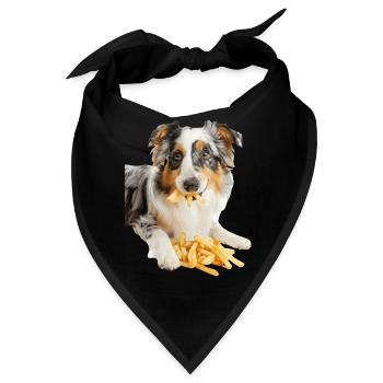 Australischer Schäferhund - Bandana - Schwarz - Vorne