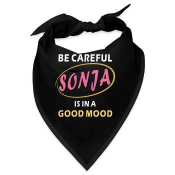 SONJA IS IN A GOOD MOOD - Bandana - Schwarz - Vorne