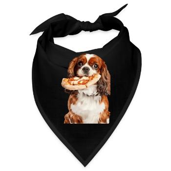 Cavalier King Spaniel - Bandana - Schwarz - Vorne
