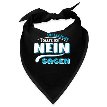 NEIN SAGEN - Bandana - Schwarz - Vorne