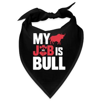 Rodeo Clown Entertainer Bull Riding And Rodeo - Bandana - Schwarz - Vorne