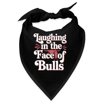 Rodeo Clown Entertainer Bull Riding And Rodeo - Bandana - Schwarz - Vorne