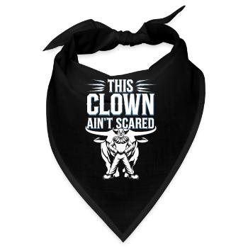 Rodeo Clown Entertainer Bull Riding And Rodeo - Bandana - Schwarz - Vorne