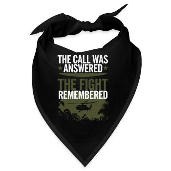 Ehre Den Vietnam Veteranen Mit Patriotismus Und - Bandana - Schwarz - Vorne
