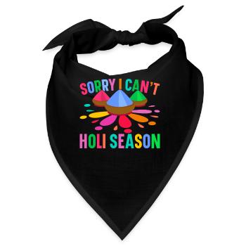 Holi Indien Holi Festival Happy Holi Fest - Bandana - Schwarz - Vorne