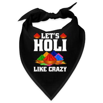 Holi Indien Holi Festival Happy Holi Fest - Bandana - Schwarz - Vorne