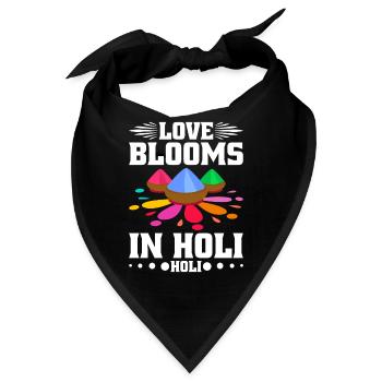 Holi Indien Holi Festival Happy Holi Fest - Bandana - Schwarz - Vorne