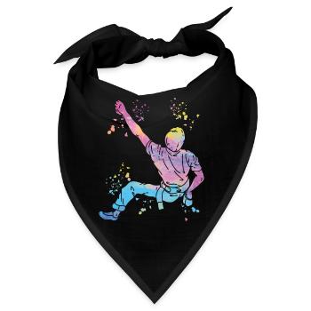 Boulderer Colorsplash Boulder Bouldern - Bandana - Schwarz - Vorne