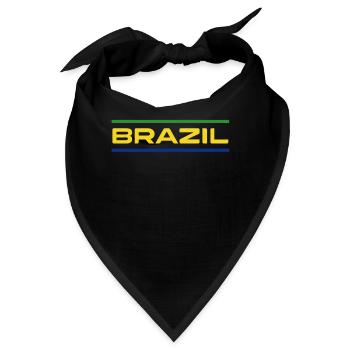 Brasilien Brazil shirt Brasilianer Rio de Janeirao - Bandana - Schwarz - Vorne