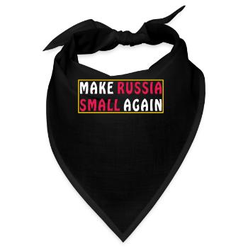 MAKE RUSSIA SMALL AGAIN - Bandana - Schwarz - Vorne