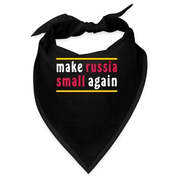 MAKE RUSSIA SMALL AGAIN - Bandana - Schwarz - Vorne