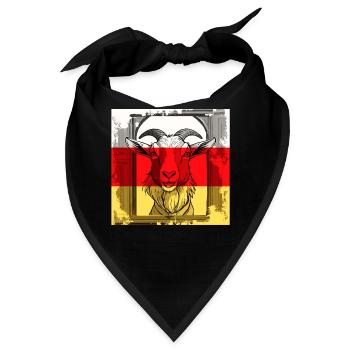 ZIEGE STALL - Bandana - Schwarz - Vorne