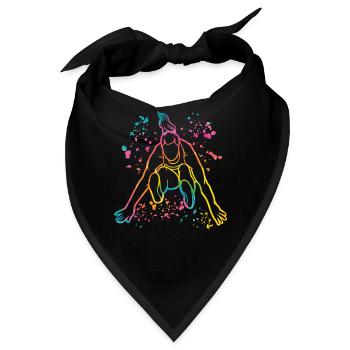 Weitspringer Weitspringen Kinder Weitsprung - Bandana - Schwarz - Vorne