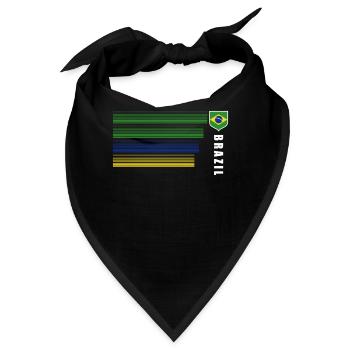 Brasilien Brazil shirt Brasilianer Rio de Janeirao - Bandana - Schwarz - Vorne