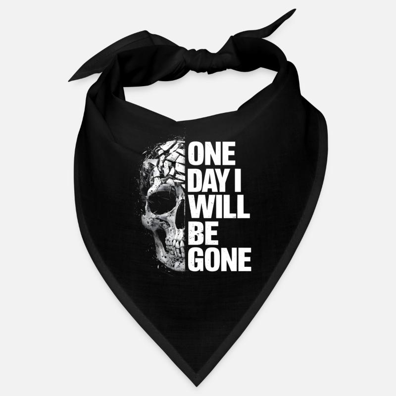 Schädel, eines Tages werde ich weg sein Bandana
