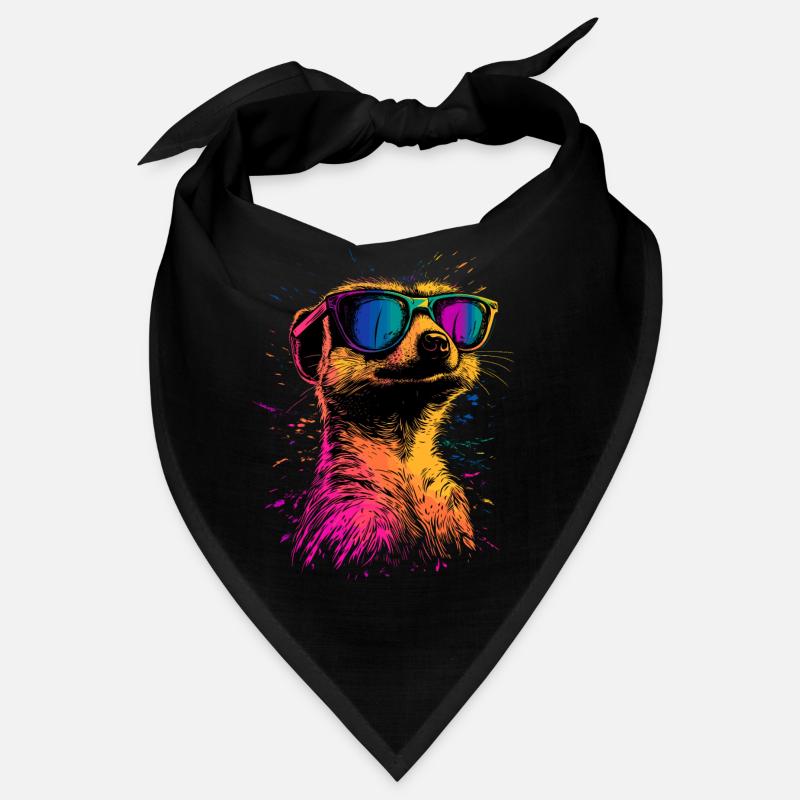 Erdmännchen Sonnenbrille Bunt Süßes Erdmännchen Bandana