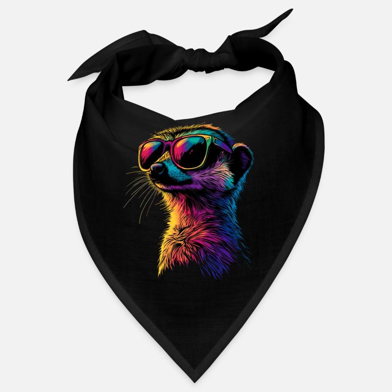 Erdmännchen Sonnenbrille Bunt Süßes Erdmännchen Bandana