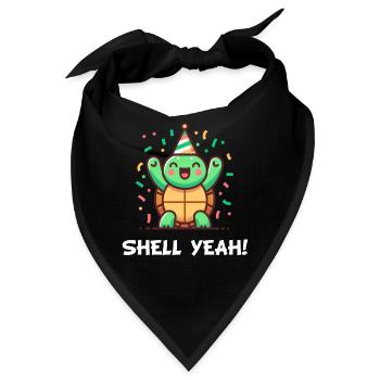 Muschel ja! Celebration Schildkröte - Bandana - Schwarz - Vorne
