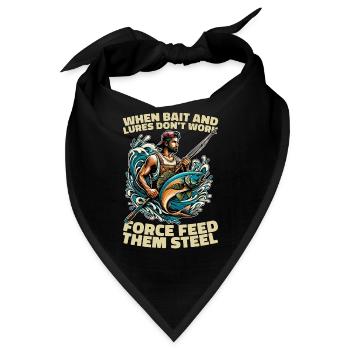 Spearfishing When Bait And Lures Loves Freedive - Bandana - Schwarz - Vorne