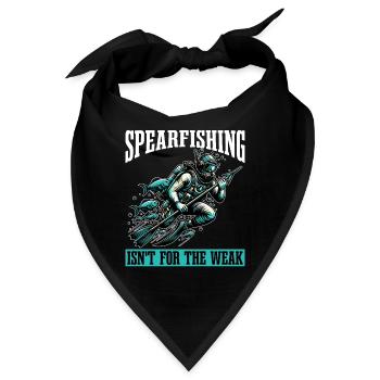Spearfishing Isn't For The Weak Fishing Enthusiast - Bandana - Schwarz - Vorne