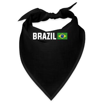 Brasilien Brazil shirt Brasilianer Rio de Janeirao - Bandana - Schwarz - Vorne