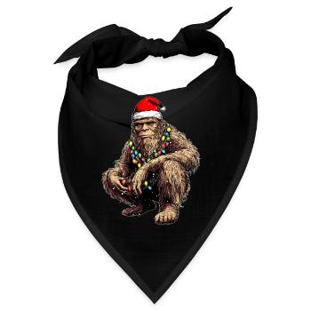 Bigfoot Sasquatch Yeti Slav Squat Gopnik - Bandana - Schwarz - Vorne