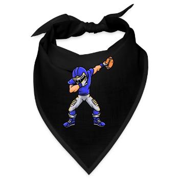 Sport Rugby Dabbing Spieler Fußball - Bandana - Schwarz - Vorne