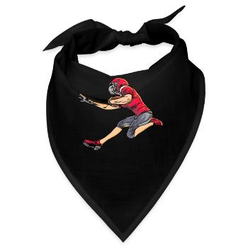 Sport Rugby Fußballer Spieler Fußball - Bandana - Schwarz - Vorne