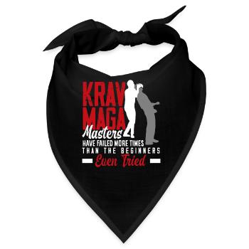 Krav Maga Trainer Sportler - Bandana - Schwarz - Vorne