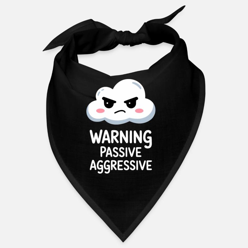 Warning Passive Aggressive Wolke Design Bandana