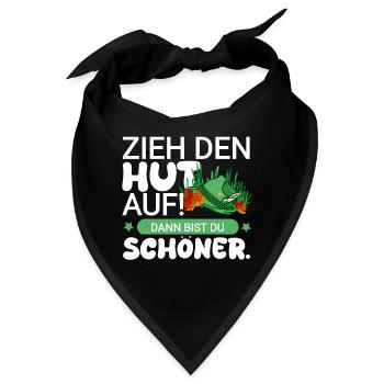 Hut mit schönem Spruch - Bandana - Schwarz - Vorne