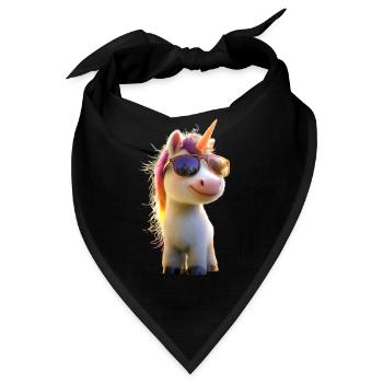 Einhorn Reiterin Ponyhof Pferde Reiten Einhörner - Bandana - Schwarz - Vorne