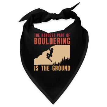 Bouldern Boulderer Boulder - Bandana - Schwarz - Vorne