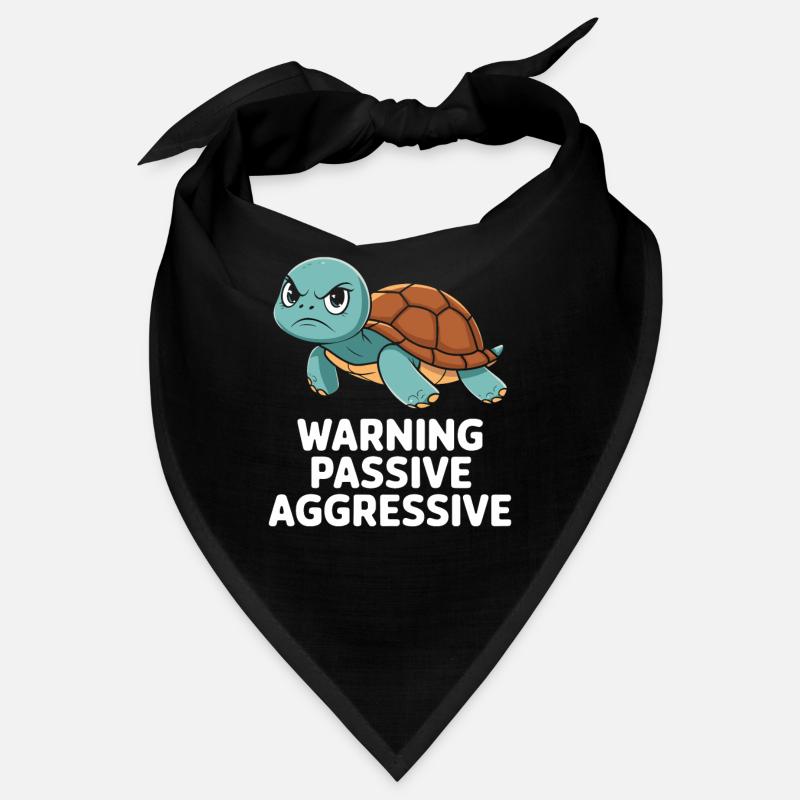 Warning, Passive, Aggressive, Turtle, Humor Bandana