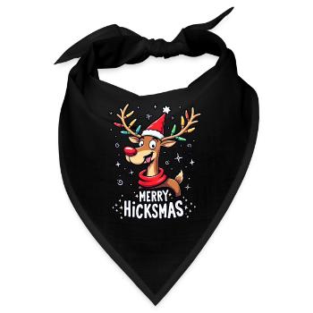 Weihnachten Rentier Rudolph - Bandana - Schwarz - Vorne